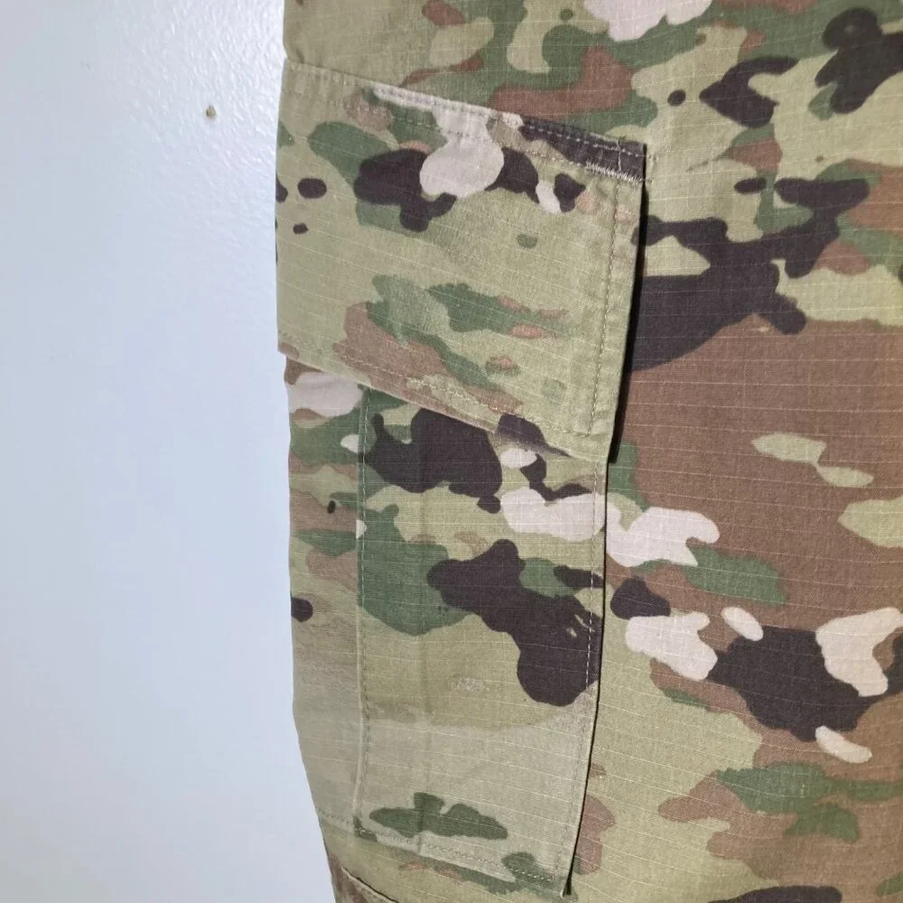 Mens Camo Cargo Cut‎ Off Shorts Green Brown Med Reg Waist 34